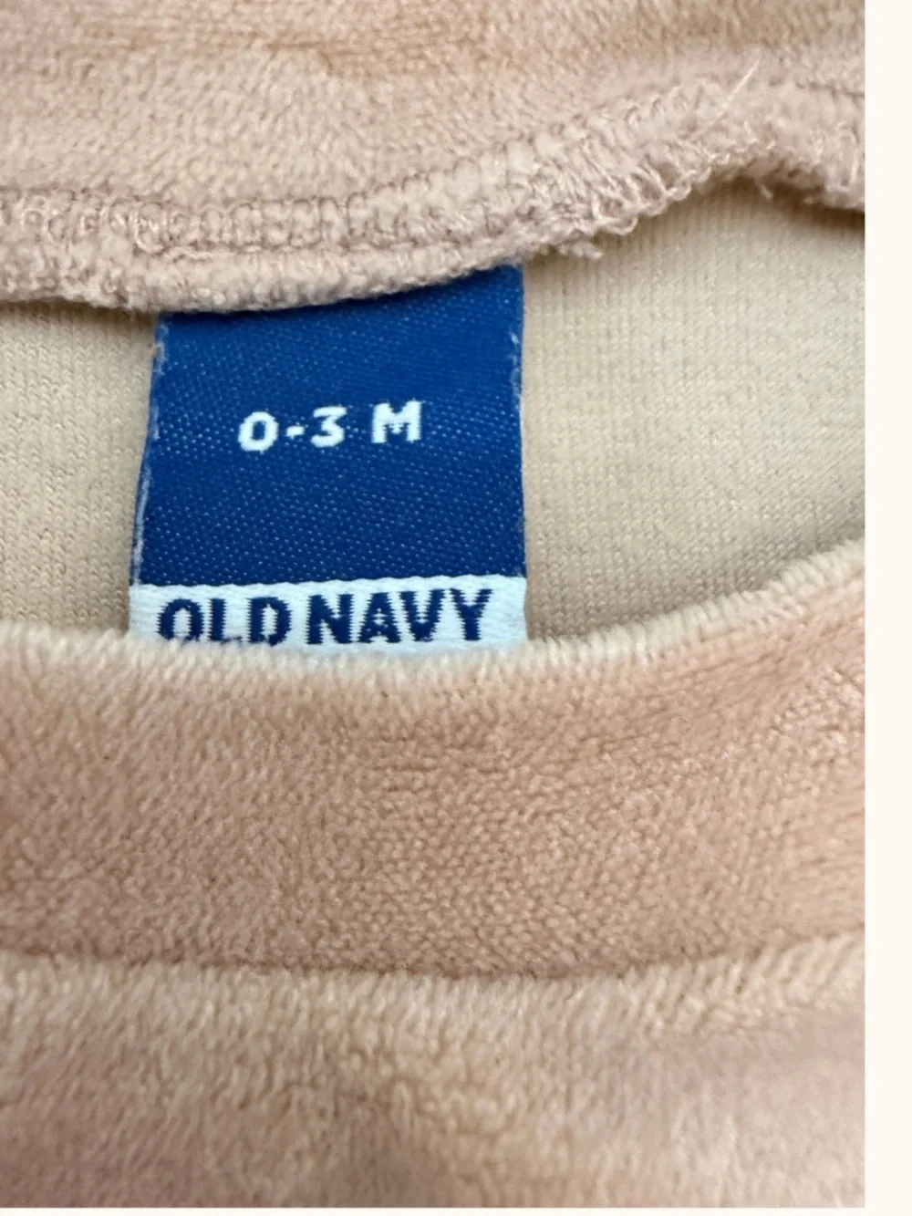 Old Navy Kids Plush Velvet Pajama Set in Light Taupe